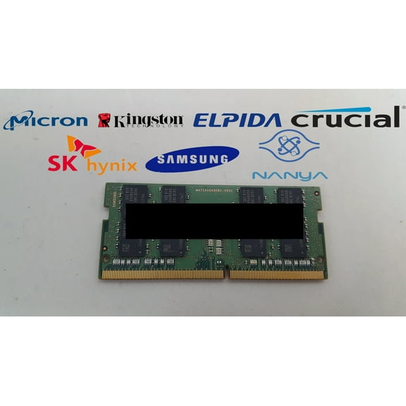 Pre-Owned Major Brand 16 GB DDR4-2400T PC4-19200S 2Rx8 1.2V SO-DIMM Laptop RAM (Good)