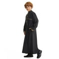 thumbnail image 5 of Kiijoy Toddler Boys Embroidery Thobe Loose Long Sleeve Kaftan Robe with Pocket, Sizes 3-4, 5 of 8