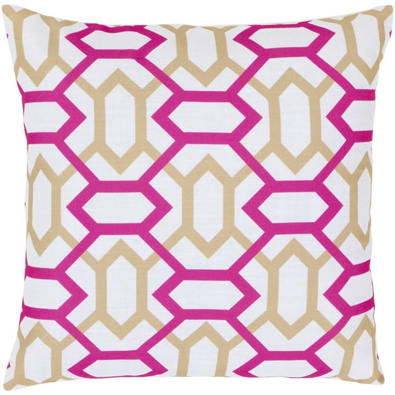 Surya Surya Pillows Area Rug FF045 Magenta Diamonds Trellis 18" x 18" Square