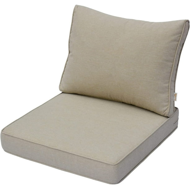 Ovios Back and Seat Cushion Set for Outdoor Furniture, 2Piece