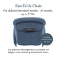 thumbnail image 2 of Silla alta portátil para bebés Inglesina Fast Table azul pizarra, 2 of 6