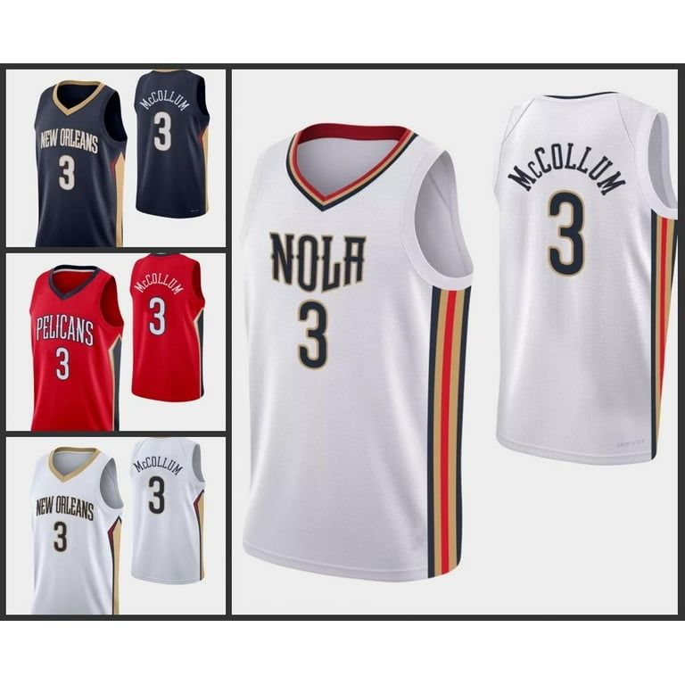 NBA_ Jersey Wholesale Custom New Orleans''Pelicans''C.J. McCollum Red  Statement Edition''NBA''Women Youth Custom Limited jersey 