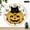 10x10in, variant on Creowell   Wall Clock Battery Operated, Glitter Pumpkin Black Cat Cartoon Print, Battery Operated (AA Not Included) Silent Mechanical Movement - Lobby Corridor Dining Room Bedroom Office Classroom