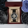 thumbnail image 6 of Custom Giant Men's Luxury Watch for Son with Black Leather Band, Birthday Gift for Son, 6 of 14