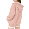 thumbnail image 5 of KAUOD Teen Girls Cute Hoodies Ribbed Soft Zip up Hoodie Sweatshirts Kids Oversized Pockets Long Sleeve Fleece Clothes, 5 of 7