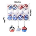 thumbnail image 3 of Yhmxh 12 Pcs Independence Day Hanging Ball Ornament, 4th of July Patriotic Hanging Ball Decoration American Flag Ornament for Independence Day, Christmas Tree, USA Themed Party Supplies, 3 of 6