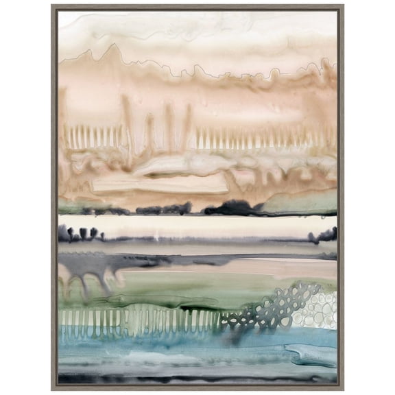 Amanti Art Mesa Horizon Strata II Framed Canvas Wall Art Print