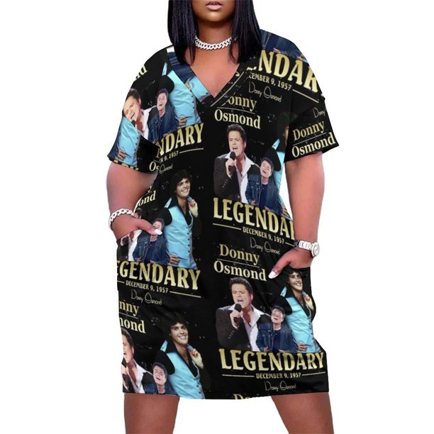 Fance Donny Osmond-vestido holgado con cuello redondo para mujer ropa de fiesta vestidos de graduación vestidos de cumpleaños para mujer