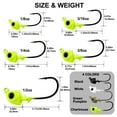 thumbnail image 6 of Reaction Tackle Tungsten Swimbait Jig Heads for Bass, 5-Count, 6 of 11