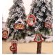 thumbnail image 2 of 36 piezas de adornos navideños, colgantes navideños de madera, decoración de árbol de Navidad, colgante de Papá Noel, muñeco de nieve, rienda colgante para árbol de Navidad, color, 2 of 5