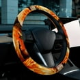 thumbnail image 6 of Thanksgiving Pumpkin Pie Steering Wheel Cover, Car Wheel Covers, 14.5 Inch Printing PVC Leather Auto Accessories, 6 of 6