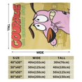 thumbnail image 3 of Courage The Cowardly Dog Blanket, Super Soft Throw Blanket For Couch Sofa Bed, Cozy Lightweight Warm Flannel Blanket, 80"X60", 3 of 9