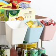 thumbnail image 2 of CNKOO [] Plastic Hanging Basket Kitchen Storage Basket Hanging Cup Holder Trolley Basket Storage Hanging Pencil Holder Storage Containers Hanging Buckets Hanging Bins Kitchen Waste Bins W, 2 of 6