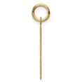 thumbnail image 2 of Diamond2Deal 14K Yellow Gold Razor Blade Charm Pendant for Men (L- 0.99 in, W- 0.48 in), 2 of 4