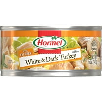 HORMEL Premium White and Dark Turkey In Water, Shelf-Stable, 5 oz Steel Can