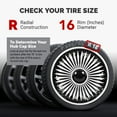 thumbnail image 3 of 16in Wheel Hub , Easy To Install Wheel Fully Wrap Rim Aerodynamic  for CR-V, 3 of 8