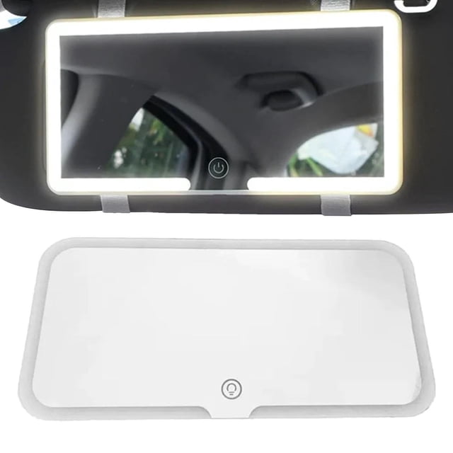 Espejo de Vanidad Colamx para Visera de coche regulable con 3 modos de luz