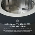 thumbnail image 3 of Sunjoy Smokeless Fire Pit  28 In, Outdoor Portable Wood Burning Fireplace with Removable Ash Pan,  , Black, 3 of 10