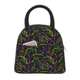 thumbnail image 1 of Fotbe Neon Mardi Gras Bolsa de Almuerzo con Estampado, Lonchera Aislada, Contenedor de Comida Reutilizable Tipo Cooler a Prueba de Fugas, 1 of 6