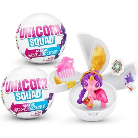 5 Surprise Unicorn Squad Series 7 by ZURU Magic Color Change, Glowing Fairies, Collectibles Mini Unicorn Toys