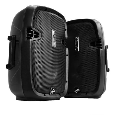 - Active + Passive PA Speaker System Kit - Dual Loudspeaker Sound Package, 10