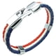thumbnail image 4 of 5X Pulsera De Joyeria, Brazalete De Bandera Francesa, De Aleacion De , Para Hombres Mujeres, Azul Rojo, (Anchura 14 Mm, Longitud 23 Cm), 4 of 4