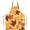 Maple Leaves, variant on Tribal Ethnic Tie Dye Adjustable Apron with 2 Pockets, Spiral Colorful Chef Bib for Garden Cooking Painting