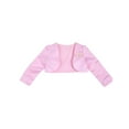 thumbnail image 3 of iEFiEL Kids Girls Long Sleeves Bolero Shrug 3D Flower Decation Shrug for Wedding Party, 3 of 7