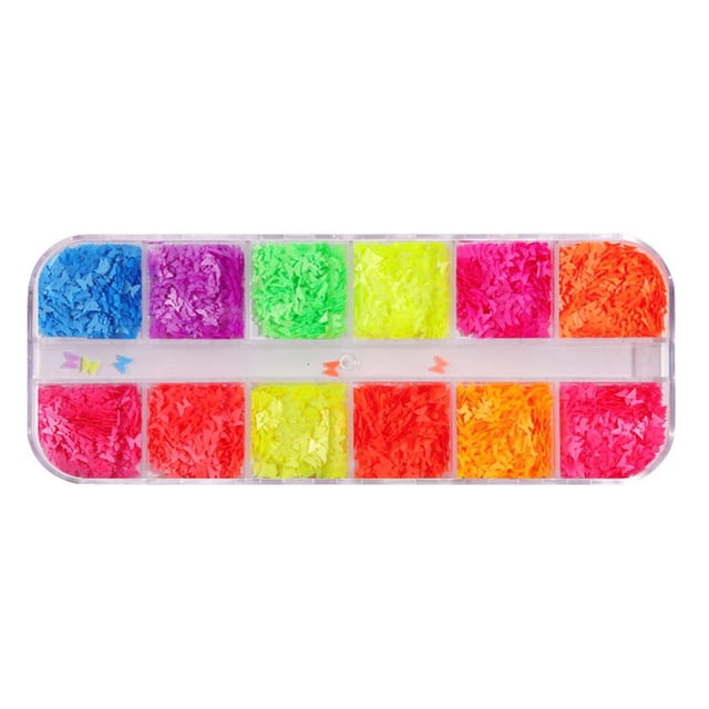 12 Colores/caja de lentejuelas de mariposa para decoración de uñas de brillante DIY accesorios para la de Acción de - 05