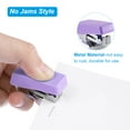 thumbnail image 4 of Uxcell Stapler Set, Metal Portable Desktop Office Stationery No Jams Stapler for Business, Desk, Home, Classroom, Purple, 4 of 6
