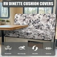 thumbnail image 4 of Aplkyhs Retro Flower RV Dinette Cushions Comfortable RV Accessories Stretchable Couch Cover 2 Cushion Sofa Stylish Loveseat Sofa Chair Cover Furniture Protector, 4 of 7