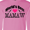 thumbnail image 4 of Inktastic World's Best Mamaw Long Sleeve T-Shirt, 4 of 5