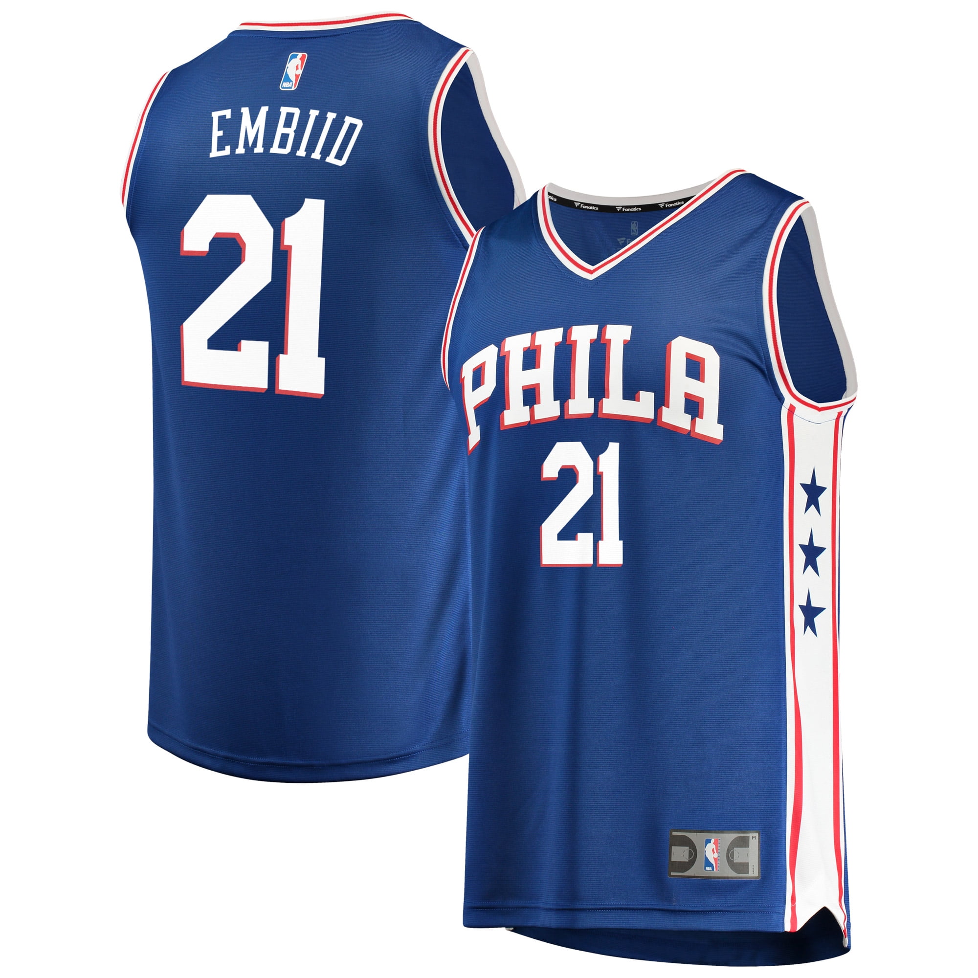Joel Embiid Philadelphia 76ers Fanatics Branded Fast Break Replica Team Color Player Jersey 