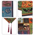 thumbnail image 3 of Camino de mesa de otoño de temporada de 71 pulgadas de largo, 13 x 71 pulgadas, caminos de mesa de feliz Halloween, decoración rústica de Halloween, cubierta de mesa, 3 of 5