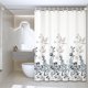 thumbnail image 5 of Cortina de ducha impermeable para baño, de tela de poliéster con separación para zonas secas y húmedas – Elegante cortina de ducha para bañera o cabina de ducha, inodora y fácil de limpiar., 5 of 6