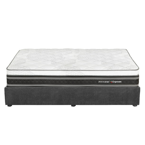 Colchón King Size Ergosum Restonic + Box Base Cama