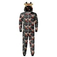 thumbnail image 2 of Meihuid Family Christmas Elk Pattern Round Neck Long Sleeves Pajamas Trousers, 2 of 9