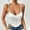 White, variant on Women's Sexy Satin Bustier Boned Spaghetti Straps Corset Sleeveless Slim Crop Top Night Party Going Out Outfits