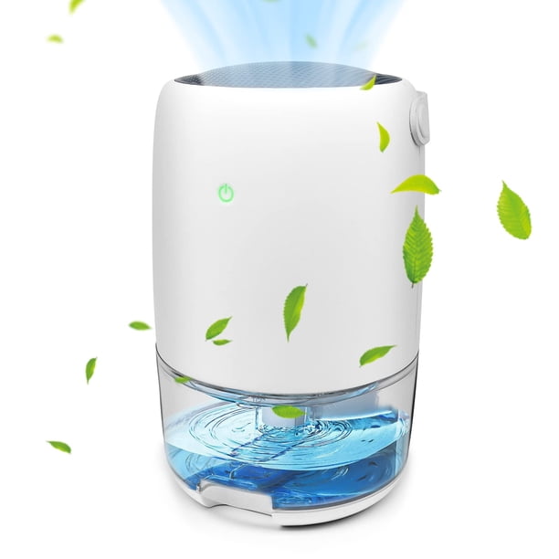 Deshumidificador, Desumiricador para humedad de 1100 ml para Molde, Dehumidifier con 7 Color luz LED, Dehumidicador Portátil Silencioso para el Hogar y Baño con 2 Modo de Trabajo