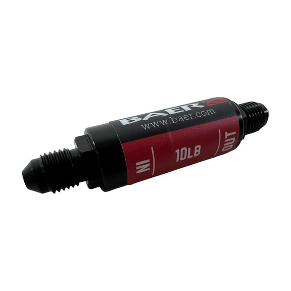 Baer Brakes 6805145 Pressure Residual Valve - 10LB, -3AN Fittings