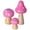 Pink, variant on Tanuke Wooden Mushroom Decor Exquisite Craft Home Office Desktop Ornament for Art Lovers, 3Pcs for Bedroom Study Room Coffee Shop (Blue)