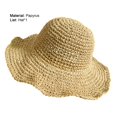 thumbnail image 2 of Limei Stylish Straw Hat Foldable for Holiday Anti-ultraviolet, 2 of 7