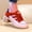 Red, variant on Women Heeled Sandals Chunky Heel Shoes Hollow Retro Fashion Closed Toe Unique High Heeled Wedge Sneakers Platform Shoes for Beach Holiday , Red, 40