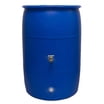 Baytec Containers 55 Gallon Blue HDPE Water Barrel with 2 Inch Bung ...