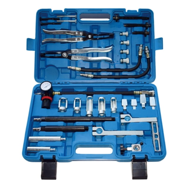 DYNWAVECA Car Engine Valve Spring Compressor Stem Seal Remover Installer Tool Set Metal Replacement Repairing Cylinder Head Service Set