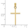 thumbnail image 2 of 14k Gold 3-d Stick Religious Faith Cross High Polish 26.5x11.5mm Wide Pendant Necklace for Women, 2 of 2