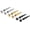 Long Spike(3 Pairs), variant on Chunky Hoop Earrings for Men Women, Skull/Infinity Pattern, Spike/Cuban Links 4 Design Options, Black/18K Gold Plated 316L Stainless Steel, Lightweight Earrings, Come Gift Box