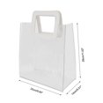 thumbnail image 3 of Unique Bargains 1 Pc Clear Gift Bag Durable Square Reusable Gift Bag White, Transparent 9.84"x5.51"x11.02"(L*W*H), 3 of 5