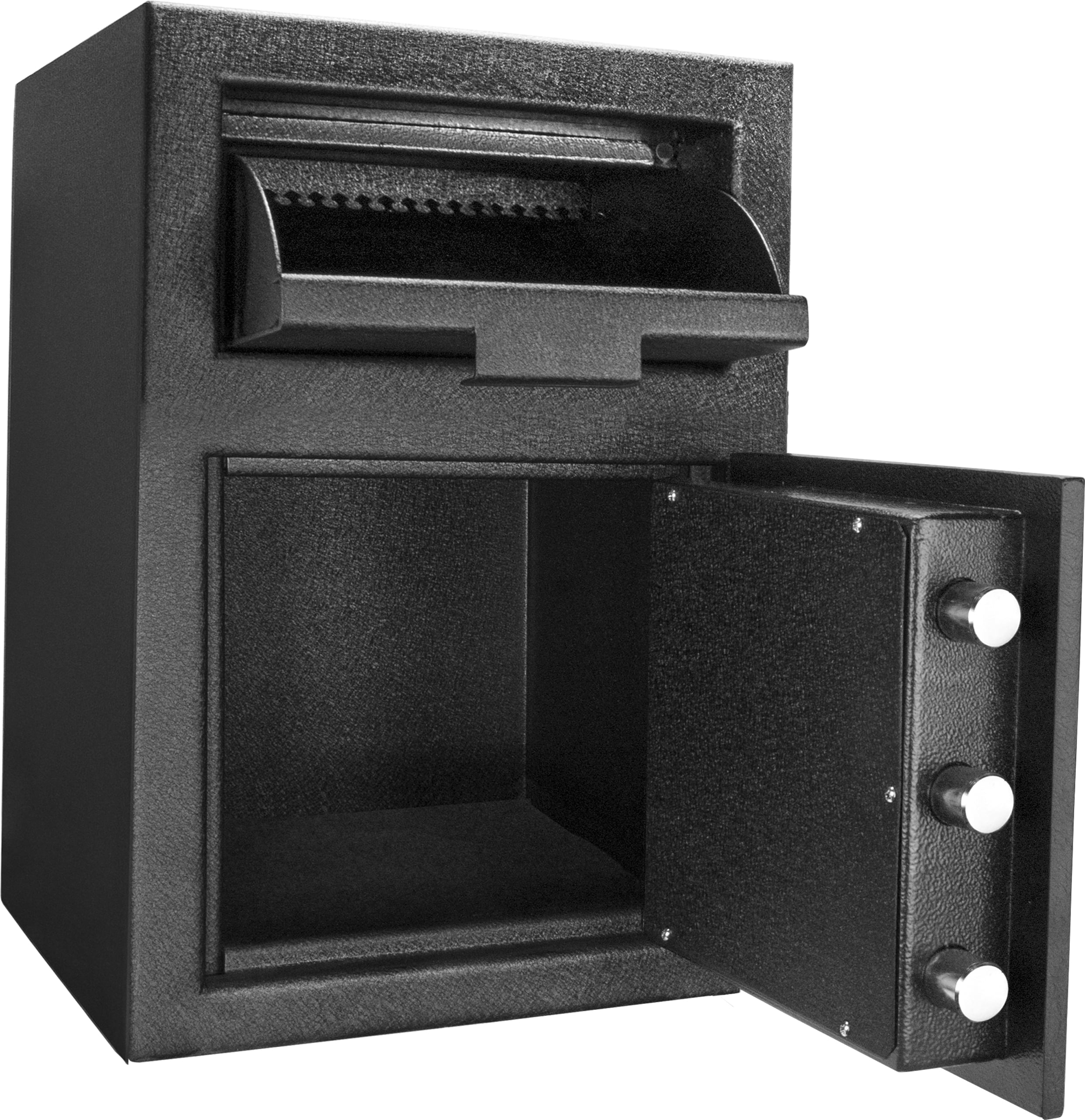 Winbest Key Lock Drop Safes with Protective Floor Mat, 2 backup keys, 14 in * 14 in * 20 in Black