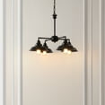 thumbnail image 2 of SAFAVIEH Westlyn 4-Light Industrial Bronze Metal Chandelier, 2 of 8
